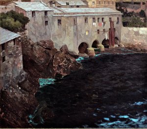 サンフルットゥオーゾ修道院のアーチ、1909年頃 作： Eugenio Olivari