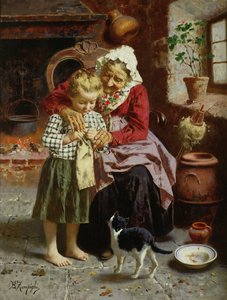 彼女の最初のレッスン 作： Eugenio Zampighi