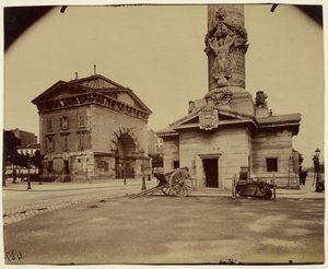 旧王座の関所（料金所パビリオンと柱） 作： Eugène Atget