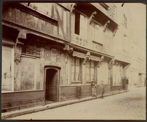 ボーヴェ、製造通りハウス 作： Eugène Atget