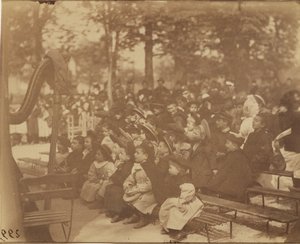 ギニョール、ルクセンブルグガーデン 作： Eugène Atget