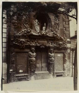 Hôtel de Fieubet or Hôtel de la Valette（現在は個人経営、マシヨン）、2 bis quai des Celestins、4区、パリ（Albumen print 作： Eugène Atget
