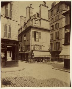 アベイ通りのコインと枢機卿の家 作： Eugène Atget