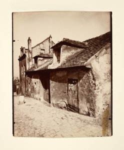 [モンマルトル】ミュゼットの家 作： Eugène Atget