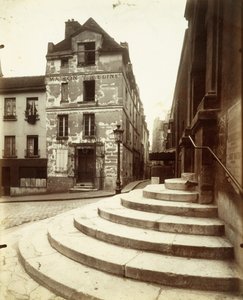 モンターニュ・サント・ジェネヴィエフ通り（「古いパリの芸術」シリーズより 作： Eugène Atget