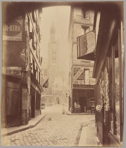 サン・テティエンヌ・デュ・モン、サント・ジュヌヴィエーヴ通り 作： Eugène Atget