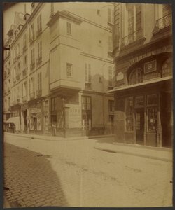 サン・ポール通りの塔屋。  アンリ3世の侍医ボタルの執務室であったと伝えられる。 作： Eugène Atget
