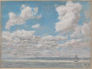 大空と海の風景 作： Eugène Boudin