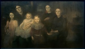 アーティストの家族 作： Eugène Carrière