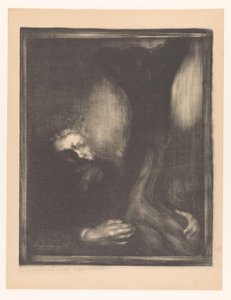 彫刻のあるロダンの肖像 ロダンの彫刻家 作： Eugène Carrière