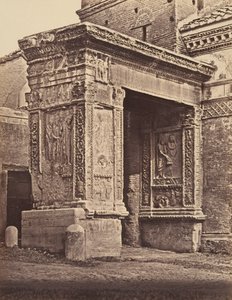 サン・ジョルジョ・アル・ヴェラブロ教会に寄りかかっているアルジェンタリのアーチ、1848-52年。