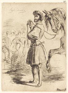 フランシス1世の時代の君主 作： Eugène Delacroix