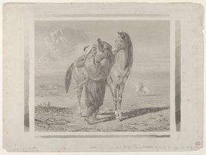 馬にまたがるトルコ人, 1824., 1824. 作： Eugène Delacroix