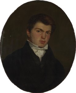 アベル・ウィドマー、c。 1824年 作： Eugène Delacroix