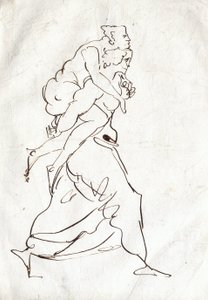 アイネイアースとアンキーセース 作： Ferdinand Victor Eugene Delacroix