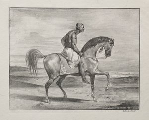 馬に乗ったアフリカ人 作： Eugène Delacroix