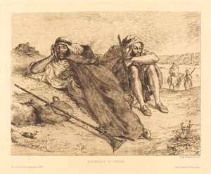 オランのアラブ人 作： Eugène Delacroix
