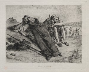 オランのアラブ人 作： Eugène Delacroix