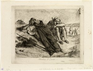 オランのアラブ人 作： Eugène Delacroix