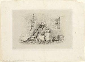モハメド・ベン・アブ首長 作： Eugène Delacroix