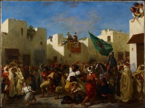 タンジールの痙攣主義者 作： ウジェーヌ・ドラクロワ