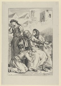 Goetz Von Berlichingenの死、1845年、1845年。 作： Eugène Delacroix