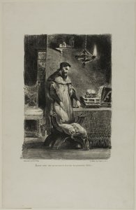 彼の研究のファウスト、ファウストから 作： Eugène Delacroix