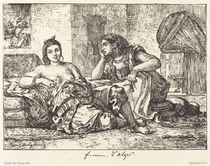 アルジェの女性、1833年。