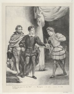 ハムレットとギルデンスターン, 1834-43., 1834-43. 作： Eugène Delacroix