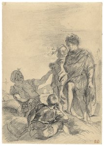 ハムレットと墓掘り人 作： Eugène Delacroix