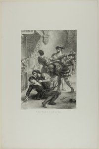 ハムレットの死 ハムレットより 第16曲 作： Eugène Delacroix