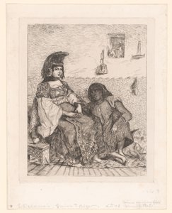 アルジェ出身のユダヤ人女性 作： Eugène Delacroix