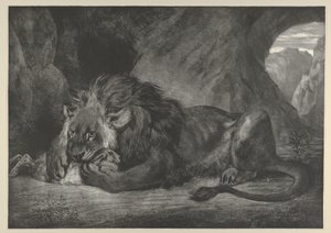 アトラス山脈のライオン, 1829-30., 1829-30. 作： Eugène Delacroix