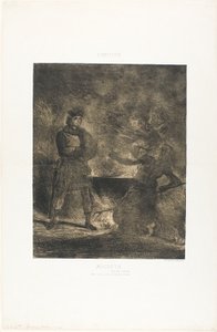 マクベスと魔女 作： Eugène Delacroix