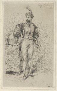 武装した男、1833年、1833年。 作： Eugène Delacroix