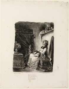 糸車のマルグリット 作： Eugène Delacroix