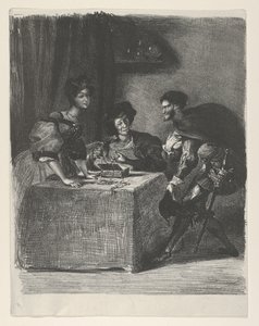メフィストフェレス、ファウスト、1825-27., 1825-27. 作： Eugène Delacroix