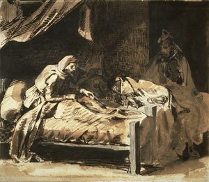 軍病院 作： Eugène Delacroix