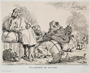 テトゥアンのミュールティア 作： Eugène Delacroix