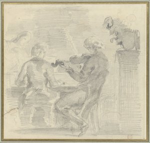 音楽会社 作： Eugène Delacroix