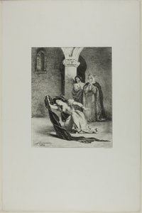 オフィーリアの歌 作： Eugène Delacroix