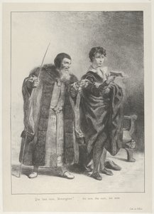 ポローニアスとハムレット, 1834-43., 1834-43. 作： Eugène Delacroix