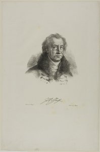 『ファウスト』より ゲーテの肖像 作： Eugène Delacroix