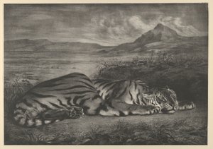 ロイヤルタイガー、1829年、1829年。 作： Eugène Delacroix