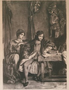 ゲーテの「ゲッツ」ゲッツ・フォン・ベルリヒンゲンの回顧録の場面、1836-63., 1836-63. 作： Eugène Delacroix