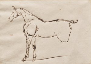 馬の研究 作： Eugène Delacroix