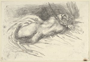 後ろから見た女性の習作, 1833., 1833.