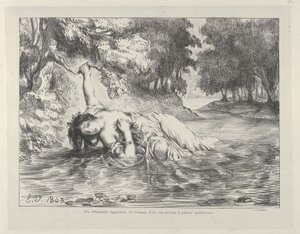 オフィーリアの死, 1843., 1843. 作： Eugène Delacroix