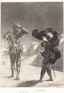 テラスの幽霊 (第 1 幕、第 5 場) 作： Eugène Delacroix
