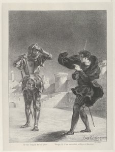 テラスの幽霊, 1843., 1843. 作： Eugène Delacroix